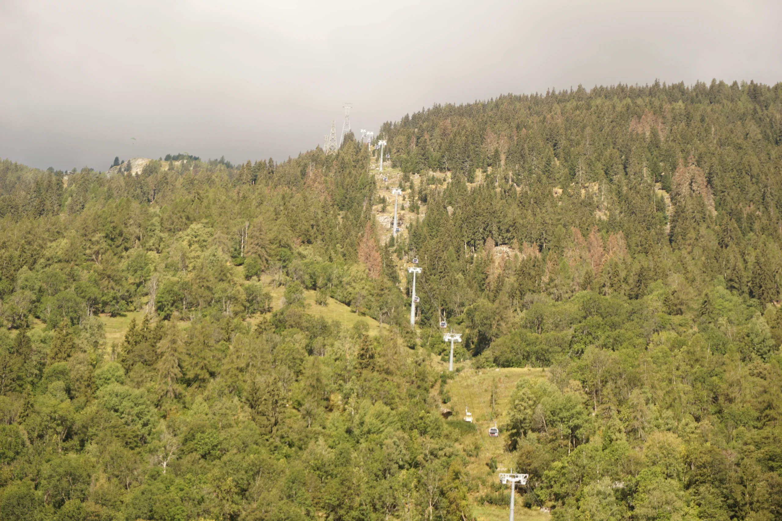 Paysage bâti station alpine